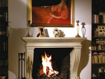 kamin, kamin, kaunis, antiikne, dolomiidist kamin, lõvikäpp