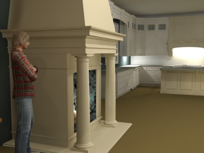 kamina projekt, eskiis, dolomiidist kamin