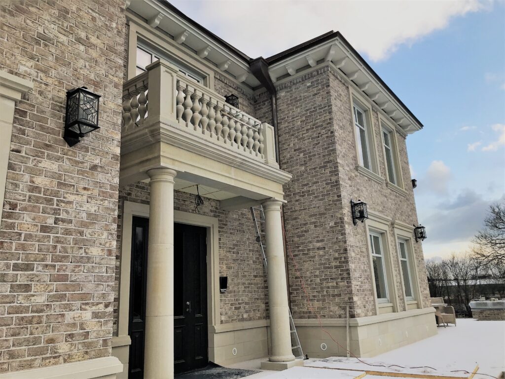 balustraad, katteplaat, dolomiit, trepp, kamin, sammas